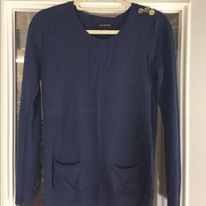 Banana Republic Factor Navy Crew Neck Sweater